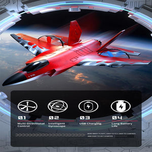 RC Plane, F-35 Jet Plane Remote Control Glider Airplanes,2 Channel 2.4GHZ | Red