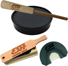 Load image into Gallery viewer, ESH Turkey Calls Starter Pack – All-Weather Turkey Box Call, Slate Pot Call &amp; True Two Turkey Mouth Call – Complete Turkey Hunting Call Kit for Beginners &amp; Experienced Hunters
