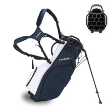 Load image into Gallery viewer, Camboke 15-Way Golf Stand Bag, Lightweight Golf Bag with Full-Length Dividers&amp;Rubber Top, Golf Club Carry Bag with Cooler Pocket, Dual Strap, Rain Hood for Men Women (Navy/White)
