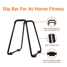Load image into Gallery viewer, Amazon Basics Dip Bar Station - Black
