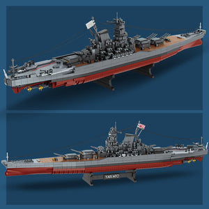 Japanese Yamato Battleship Building Blocks Set, 2569 Pieces WWII Navy Ship MOC Toy, Excellent Battleship Model Building