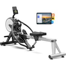 Load image into Gallery viewer, pooboo Rowing Machines for Home (Black Silver)
