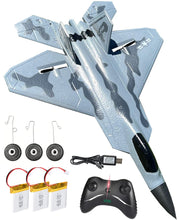 Load image into Gallery viewer, RC Jet Plane 2.4GHz Remote Control Airplane Gift for Kids and Adults - New Planes Model Led Light Aircraft Fighter Army Toy
