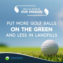Load image into Gallery viewer, Clean Green Golf Balls 48-Count Recycled Callaway Brand Mix | Used Golf Balls in Bulk | Good Condition | Includes Mesh Carrying Bag - As Seen on Shark Tank
