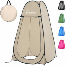 Load image into Gallery viewer, WolfWise Pop Up Shower Tent for Camping Essentials, Compact &amp; Lightweight
