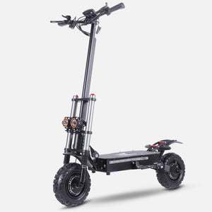 Adult Electric Scooter, High-Power Dual-Drive 6000W Motors Maximum Speed 50 mph, Range 60 Miles 11-inch tubeless Off-Highway Tires