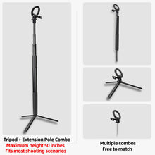 Load image into Gallery viewer, Magnetic Golf Swing Selfie Stick, Adjustable Aluminum Monopod Tripod with Metal Ground Spike, for Golf Training &amp; Video Recording
