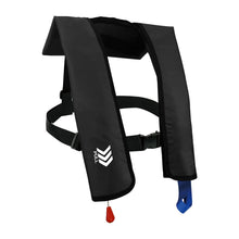 Load image into Gallery viewer, Inflatable Life Jackets for Adults Life Vests Automatic PFD Low Profile Load Capacity Up to 330lbs (Black)
