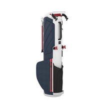 Load image into Gallery viewer, Callaway Golf Par 3 Golf Bag (Par 3, No Logo, White/Navy Hounds/Red)

