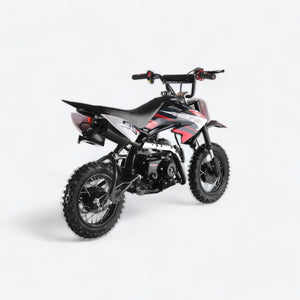 110cc Dirt Bike for Kids - Semi Automatic Adult Mini Bike Gas Powered Motorcycle, Black