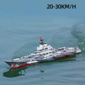 RC Boat, 2.4Ghz RC Water Aircraft Carrier, 30KM/H High-Speed RC Aircraft Carrier, RC Battleship Suitable for Swimming Pools and Lakes