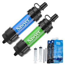 Load image into Gallery viewer, Sawyer Products SP2101 MINI Water Filtration System, 2-Pack, Blue and Green
