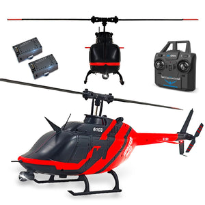 Remote Controlled Helicopter C138 Custom Color RC Helicopter Single Wing Without aileron 6CH 6-axis Gyroscope Height Hovering (Black)