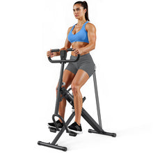 Load image into Gallery viewer, Squat Machine, MERACH R07 2 in 1 Squat Rowing Machine - Black
