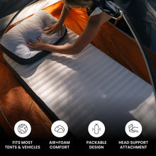 Load image into Gallery viewer, Luno AIR+Foam PRO Camping Mattress - Tall | Universal Fit | Hybrid Foam + Air Mattress
