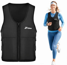 Load image into Gallery viewer, ZELUS Weighted Vest Woman, Adjustable Weighted Vest 1-10lb/ 1-15lb with Removable Z-Fit Soft Iron Weights, for Weight Loss Running Walking Rucking Strength Training, Reflective &amp; Pocket Design
