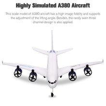 Load image into Gallery viewer, A380 RC Airplane, 2.4G 3CH Remote Control Airplane, Easy to Fly RC Plane for Beginner, EPP Foam Fixed Wing Aircraft
