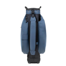 Load image into Gallery viewer, KRADUL - LUX Cart Bag – Lightweight Vegan Leather Golf Cart Bag with Waterproof Pockets, Organized Club Dividers &amp; Cart Strap Tunnel (Blue Steel)
