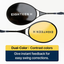 Load image into Gallery viewer, EIGHTEEN H Distance Racket Golf Swing Trainer Racket-Shaped Square Alignment Stick Lightweight Training Aid for Indoor Practice Equipment

