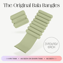 Load image into Gallery viewer, Bala Bangles Wrist &amp; Ankle Weights for Women &amp; Men - 3 lb Adjustable Weighted Bands - Sage
