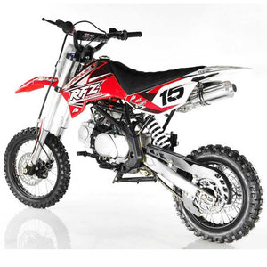 HHH Apollo DB X15 125cc Dirt Bike 4 Speed Manual 14" Wheel Kids Youth Gas Bike-Red
