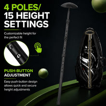 Load image into Gallery viewer, Professional Stiff Arm Golf Travel Bag Support Pole, Black
