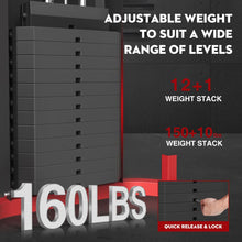 Load image into Gallery viewer, Multifunctional Home Gym Station, Home Gym Workout Exercise Equipment -Red
