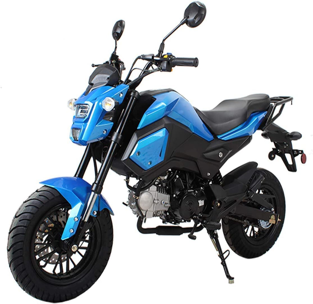 125cc Motorcycle Bike VADER 125 Dirt Bike 125cc Street Motorcycle Gas Bike Adults Street Bike - Sporty Blue