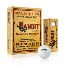 Load image into Gallery viewer, Bandit Maximum Distance Golf Balls, (One Dozen, White)
