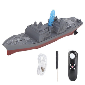 RC Warship, Fully Sealed Powerful Motor 2.4GHz Remote Control Ship for Inflatable Baths(803B)