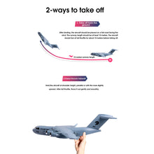 Load image into Gallery viewer, RC Plane Remote Control Airplane, 2 Channels RC Airplane, C-17 Military Transport Aircraft, 2.4GHz EPP Foam Fixed-Wing RC Glider
