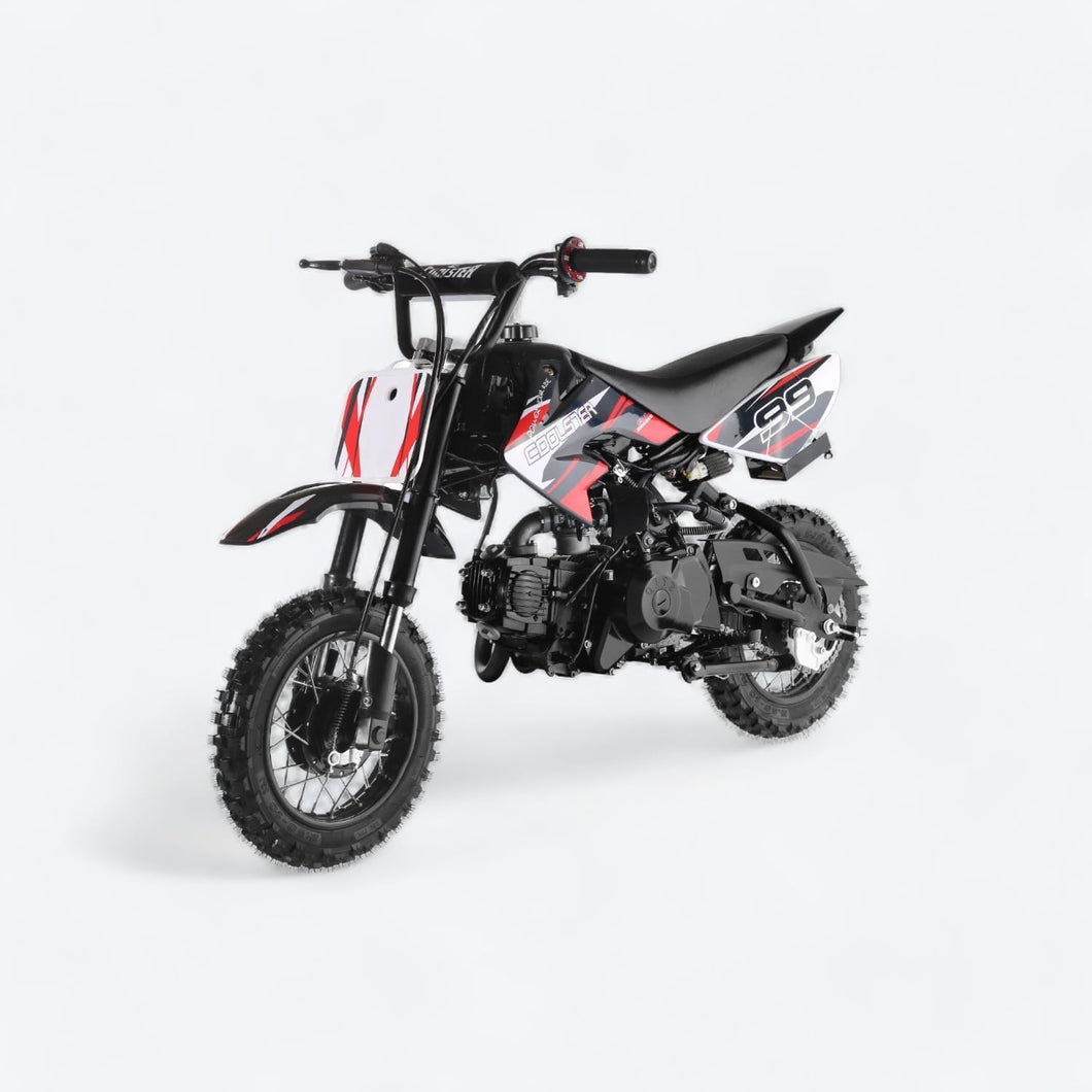 110cc Dirt Bike for Kids - Semi Automatic Adult Mini Bike Gas Powered Motorcycle, Black