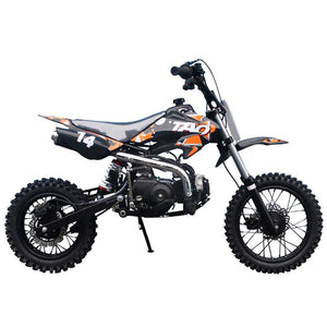 110cc Dirt Bike Pit Kids Pitbike 110 with Gloves, Goggle and Handgrip (Black)