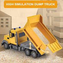 Load image into Gallery viewer, RC Dump Truck Toy for Kids - 6 Channel Remote Control Dump Truck with LED Lights, RC Construction Vehicle Truck Toys
