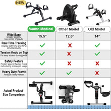 Load image into Gallery viewer, Vaunn Under Desk Bike Pedal Exerciser Ergometer with LCD Display
