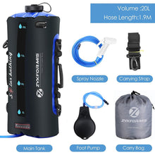 Load image into Gallery viewer, Zyxformis Portable Camping Shower Bag, 5 Gal/20L TPU
