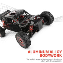 Load image into Gallery viewer, V2 RC Car, 1:12 Scale Remote Control Car, 4WD 75km/h High Speed Racing Truck, 2.4GHz All Terrain Off Road RC Truck
