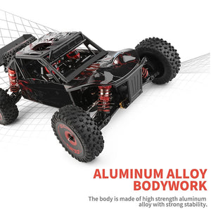 V2 RC Car, 1:12 Scale Remote Control Car, 4WD 75km/h High Speed Racing Truck, 2.4GHz All Terrain Off Road RC Truck