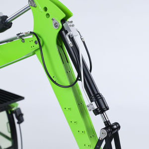 Metal 1/14 RC Hydraulic Excavator LR 914 5ways Valve Remote Control Digger Model RTR Construction Vehicle (Green and Black)