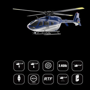 C187 Remote Controlled Heli Aircraft Plane RC Helicopter add Optical Flow Positioning Single Rotor No Ailerons 6-Axis Gyroscope