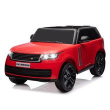 Load image into Gallery viewer, 24V Ride On Car, 2-Seater Licensed Land Rover with Parent Remote Control, 3 Speeds, Wireless Music, MP3 Player, Electric Car for Kids, Red
