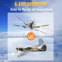 Load image into Gallery viewer, HAWK'S WORK 3 Channel RC Plane Spitfire Fighter, Remote Control Warbird Ready to Fly
