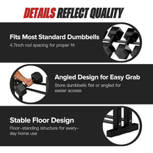 Load image into Gallery viewer, 3-Tier Dumbbell Rack Stand Only, Weight Rack for Home Gym Dumbbells
