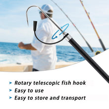Load image into Gallery viewer, KOMCLUB 157.48" Telescopic Fishing Gaff, Long Sharp Hand Fish Gaff‌
