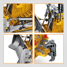 Load image into Gallery viewer, RC Bulldozer Toys for Boys, Construction Remote Control Bulldozer with Metal bulldozing Shovel Lights/Sounds

