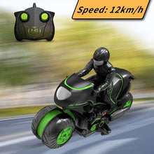 Load image into Gallery viewer, RC Motorcycle, Remote Control Motorcycle 360° Spinning Wheels Stunt Motorbike (Green)
