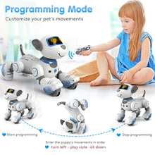 Load image into Gallery viewer, Remote Control Robot Dog Toy for Kids - Interactive Touch &amp; Follow 17 Functions Robot Dog Pet, Programmable Smart Walking
