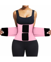 Load image into Gallery viewer, FeelinGirl Workout Waist Cincher Trainer Corset Shaper Tummy Slimmer Plus Size Belly Band for Women Pink S

