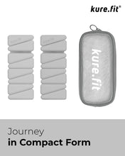 Load image into Gallery viewer, kure.fit Weighted Bangles | Adjustable Wrist and Ankle Weights for Women 1LB Each (Set of 2) Heather Gray
