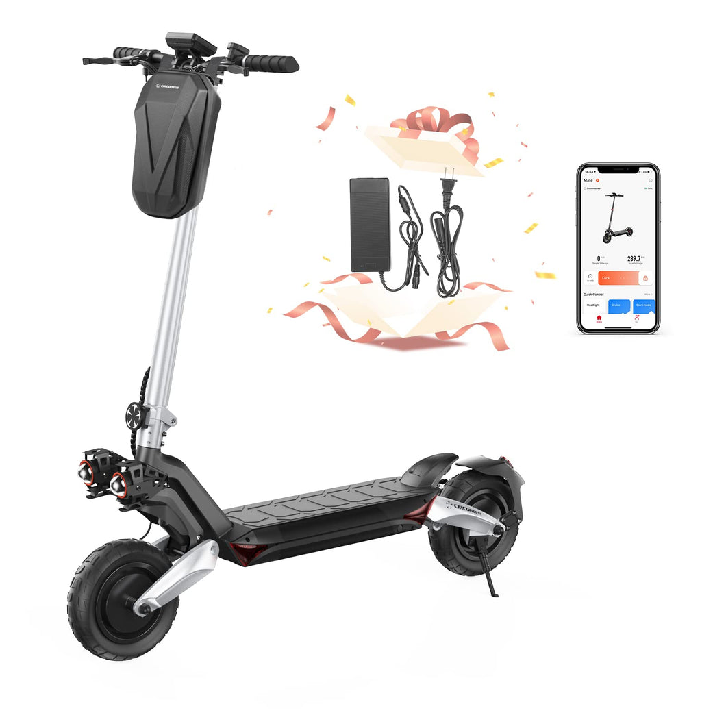 Pro Electric Scooter Adult with Smart APP, 1600W Motor, 31 Miles Range, 28 Mph Top Speed Off Road Electric Scooter with Dual Charging Ports